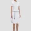 Top con cuello polo en blanco Top con cuello polo en blanco