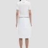 Top con cuello polo en blanco Top con cuello polo en blanco