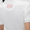 Top con cuello polo en blanco Top con cuello polo en blanco