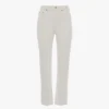 Vaqueros slim de talle alto en blanco lavado Vaqueros slim de talle alto en blanco lavado