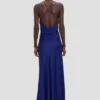 Vestido Draped Cami en índigo brillante