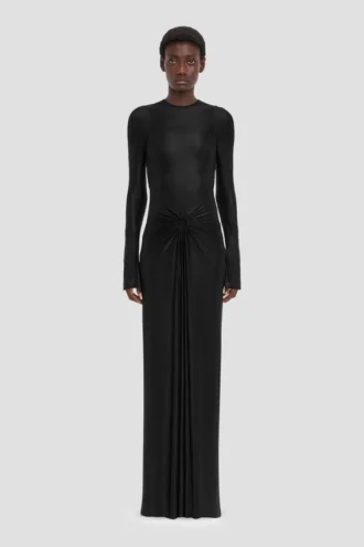 Vestido largo Frances en negro