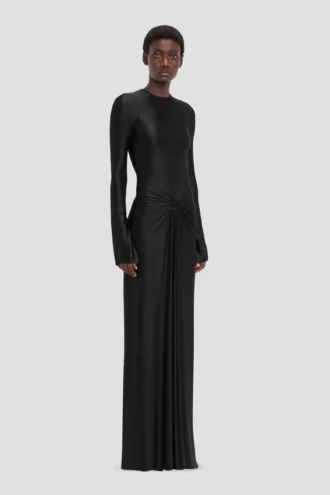 Vestido largo Frances en negro