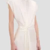 Vestido midi Aria en color marfil