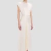 Vestido midi Aria en color marfil
