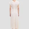 Vestido midi Aria en color marfil