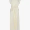 Vestido midi Aria en color marfil