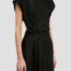 Vestido midi Aria en negro Vestido midi Aria en negro