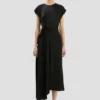Vestido midi Aria en negro Vestido midi Aria en negro