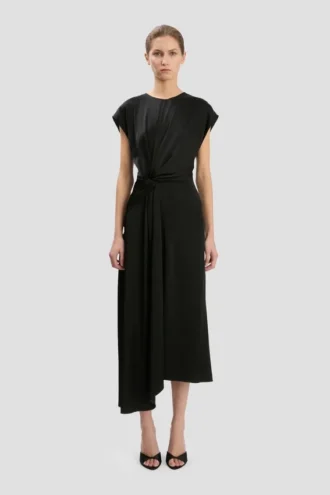 Vestido midi Aria en negro