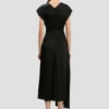 Vestido midi Aria en negro Vestido midi Aria en negro