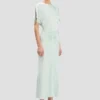 Vestido midi Bela en aguamarina Vestido midi Bela en aguamarina