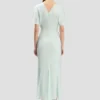 Vestido midi Bela en aguamarina Vestido midi Bela en aguamarina