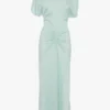 Vestido midi Bela en aguamarina Vestido midi Bela en aguamarina