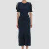 Vestido midi Bela en azul marino Vestido midi Bela en azul marino