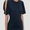 Vestido midi Bela en azul marino Vestido midi Bela en azul marino