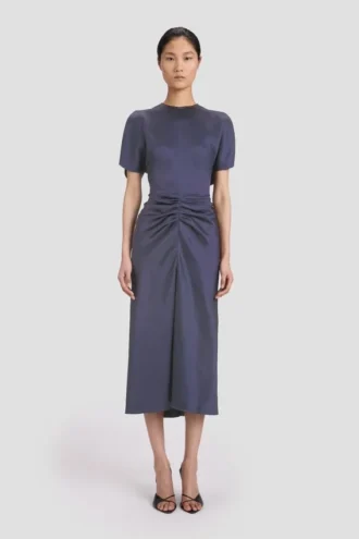Vestido midi Bela en color eclipse