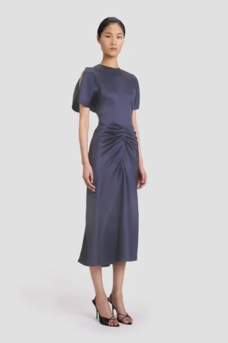 Vestido midi Bela en color eclipse