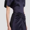 Vestido midi Bela en color medianoche