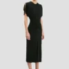 Vestido midi Bela en negro Vestido midi Bela en negro