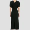 Vestido midi Bela en negro Vestido midi Bela en negro