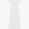 Vestido midi Blaire en color marfil Vestido midi Blaire en color marfil