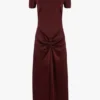 Vestido midi Blaire en rojo cinabrio Vestido midi Blaire en rojo cinabrio
