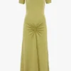 Vestido midi Blaire en verde jilguero