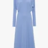 Vestido midi Dolman en azul campánula Vestido midi Dolman en azul campánula