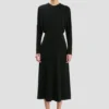 Vestido midi Dolman en negro Vestido midi Dolman en negro