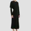 Vestido midi Dolman en negro Vestido midi Dolman en negro