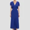 Vestido midi Edith en índigo brillante Vestido midi Edith en índigo brillante