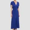 Vestido midi Edith en índigo brillante Vestido midi Edith en índigo brillante