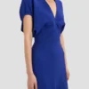 Vestido midi Edith en índigo brillante Vestido midi Edith en índigo brillante