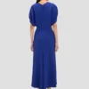 Vestido midi Edith en índigo brillante Vestido midi Edith en índigo brillante