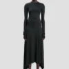 Vestido midi en negro Vestido midi en negro