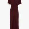 Vestido midi Eve en burdeos Vestido midi Eve en burdeos