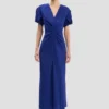 Vestido midi Eve en índigo brillante Vestido midi Eve en índigo brillante