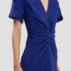 Vestido midi Eve en índigo brillante Vestido midi Eve en índigo brillante