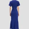 Vestido midi Eve en índigo brillante Vestido midi Eve en índigo brillante