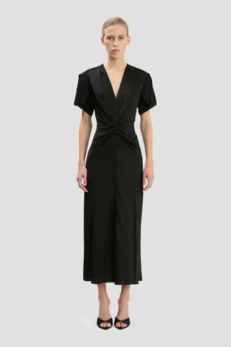 Vestido midi Eve en negro Vestido midi Eve en negro