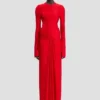 Vestido midi Frances en rojo cardenal Vestido midi Frances en rojo cardenal