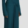 Vestido midi Frances en verde azulado oscuro Vestido midi Frances en verde azulado oscuro