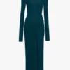 Vestido midi Frances en verde azulado oscuro Vestido midi Frances en verde azulado oscuro