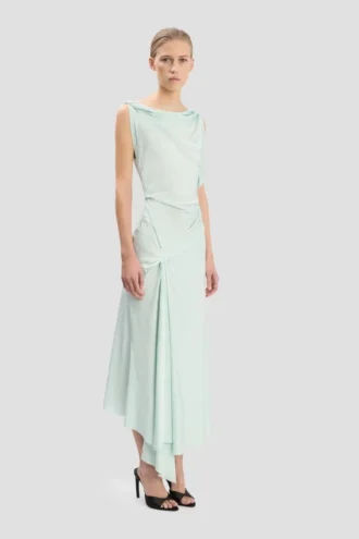vestido midi posy en aguamarina 2 330x495 - Vestido midi Posy en aguamarina