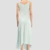 Vestido midi Posy en aguamarina Vestido midi Posy en aguamarina
