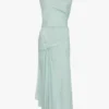 Vestido midi Posy en aguamarina Vestido midi Posy en aguamarina