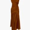 Vestido midi Posy en color bronce Vestido midi Posy en color bronce