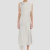Vestido midi Posy en color magnesio
