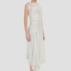 Vestido midi Posy en color magnesio